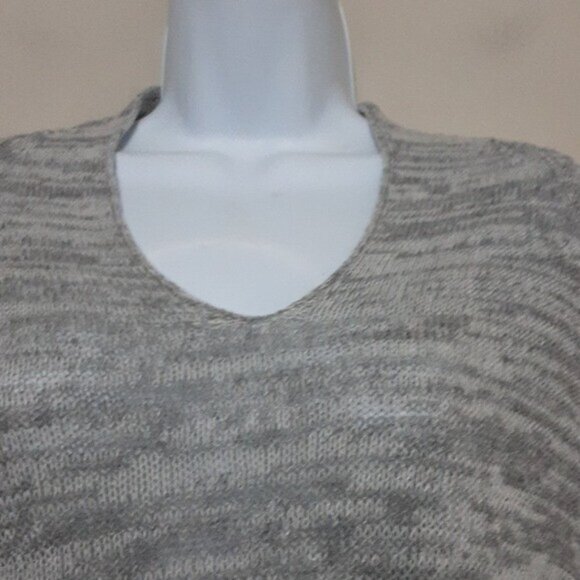 Isda & Co Sweater women M pull on gray cashmere wool lagenlook soft retro casual - Picture 2 of 8